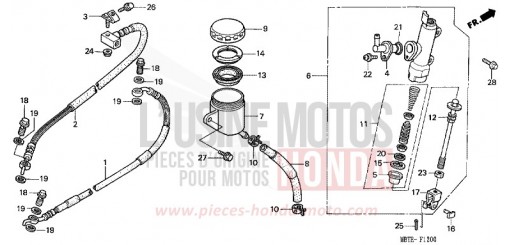 REAR BRAKE MASTER CYLINDER XL1000V2 de 2002